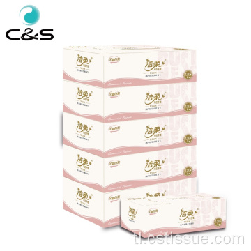 2 ply ecological facial tissue box